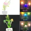 LED 7 couleur capteur de lumière champignon veilleuse lampe cadeau éclairage maison prise américaine # R65