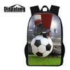 School Backpacks Patterns Soccer Printing Bookbag for Teenagers High Class Students Bagpack Outdoor Day Pack for Children Girls Mochilas