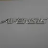 3D ABS PLASTIC SILVER AVENSIS CAR EMBLEM BADGE BODY SIDE LOGO DECAL BAKSIKT KLIKERBILDNINGAR Dekoration9727378