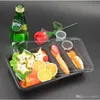 Disposable Packing Box Separat Plastic PP Lunch Boxes With Transparent Lid Heat Resistant Lunchbox For Outdoor Take Out Picnic 2zq ff