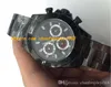 럭셔리 시계 새로운 레드 초 블랙 다이얼 40mm PVD 스틸 스트랩 자동 패션 브랜드 망 남자 시계 손목 시계