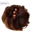 Chignon de cheveux humains chignons en désordre ondulés bouclés postiches de mariage pour femmes enfants Updo beignet Chignons4949598