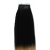 T1B / 613 Ombre Hair Extensions Adhesive 40 stks Straight Skin WEFT-tape in Human Remy Hair Extensions Tape Hair Extensions 100g Gratis Shippin