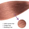 Soyeux droit 33 faisceaux de cheveux humains Auburn foncé avec fermeture précolorés brésiliens péruviens malaisiens vierges tissages de cheveux avec 4x5971825