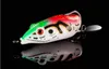 Soft Ray Struggling Frog Single hook Laser Fishing Lure 5.5cm 10.5g bionic Frog Snakehend False Spinner bait