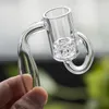 Diamond Knot Loop Recycler Quartz Banger Domeless Quartz Banger Nails Male Female 10mm 14mm 18mm Bong Oil Rings