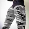 FNMM 2018 Pantaloni sportivi mimetici verdi Fitness Allenamento senza soluzione di continuità Leggings yoga da donna Stampa 3D Pantaloni push up anca sexy Collant Palestra Jegging9155230