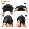 Elastic Waterproof Swimming Cap Sports Long Hair Cover Ears Protect Anti-slip Swim Pool Hat For Adult Silicone Cap1