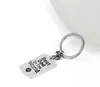 Silver Color Alloy Metal Keychain Keyring For Dad - Key Chain Ring Jewelry Father's Day Birthday Gift