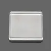 Cabochons grossissants en forme de dôme en verre acrylique à dos plat carré clair pour le réglage du plateau de pendentif photo bricolage