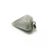 Partihandel 20st Mix Multi -STYLE PENDULUM SHAPE Natural Stone Charms Pendants Halsband Smycken Göra för kvinnor Tillbehör