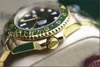 豪華な時計新しいII 18Kイエローゴールドグリーンダイヤル116718 BKセラミックベゼル自動メカニカルメンズウォッチ最高品質