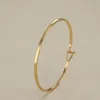 Rostfritt stål Silver Guld Bangle Justerbar Infinity Forever Love Knot Armband Charm Bangle Presenter för Brudtärna