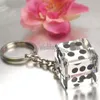 100PCS Las-Vegas Crystal Dice Keychain Favors Bridal Shower Wedding Favors Event Keepsake Anniversary Gifts Birthday Party Ideas