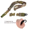 Whole New Tactical One Single 1 Point Bungee Rifle Gun Sling Airsoft Adjustable length strap with enlarged metal clip 251A5868206