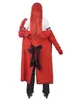 Black Butler Grell Sutcliff Cosplay Kostym Lång kappa med glasögon