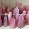 Pink Crystal Obelisk Towercrystal Healingreik Grids Natural Rose Quartz Figurine Sphere Gemstone Self Standing 6 Facet Single P9552762