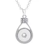 Bouton colliers pendentifs pour sublimation zircon colliers pendentif bijoux pour femmes impression par transfert de chaleur consommable vierge