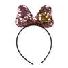 Nuevas chicas de moda Cute Shine Flip Sequin Bow Party Hair Ornament Hairbands Princess Headband Headwear Kids Hair Accessories