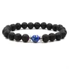 9Styles 8mm Natural Lava Rock Stone Beads Chakra Bracelet volcanic Stone Essential Oil Diffuser Bracelet for women