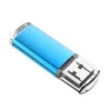 Blue Bulk 100pcs Rectángulo USB 2.0 Flash Drives 64MB Flash Pen Drive Alta velocidad 64MB Thumb Memory Stick Almacenamiento para computadora Laptop Tablet