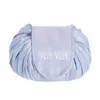 Creative Lazy Cosmetic Bag Large Capacity Portable Drawstring Storage Artifact Magic Travel Pouch Simple Cosmetic Bag