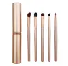 Hot 5pcs Travel Portable Mini Eye Makeup Brushes Set for Eyeshadow Eyeliner Eyebrow Lip brues Make Up Brushes kit Professional tools