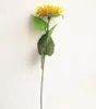Sarı Ayçiçeği 62cm/24.41 "Yapay İpek Çiçekler Simülasyonu Düğün fotoğrafı için tek ayçiçeği Çiçek Noel Süslemeleri