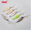 Yapada Spoon 012 Ny Leech 2G-3G-5G Multicolor Enkelkrok + Fjäder 33mm-38mm-45mm 6piece / Lot Metal Small Spoon Fiske Lures