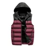 Davydaisy 2018 ny ankomst höst vinter väst män varm ärmlös hooded män down jacket patchwork mode väst dct-249