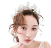 New bride wedding crown dress wedding birthday bake diamond hanger jewelry Korean wedding photo matching