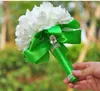 Romantic Wedding Bouquet Bride Bridesmaid Holding Flowers Fresh And Sweet Artificial Hands Holding Flowers With Foam Flowers And Diamonds