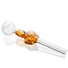 Colorful Thick Glass Smoking Water Pipes Pyrex Glass Oil Burner Pipes Bubbler Glass Smoking Pipes Accessories free shipping