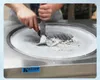 EU USA Kolice gratis zending keukenkwaliteit dubbele ronde 55 cm pan direct roer gebakken ijsrolletelmachine