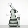 6,7 "Färgglada konstigt glas Vattenrör + Gratis Glasskål 14mm Joint Banger Hanger Nail Glass Bongs DAB Rigs Oil Rig Beaker 969