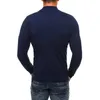 Nowy sweter Sweter Sweter Marka Casual Slim Swetry Klasyczny Zipper High Collar Proste Solid Color Men Polo Sweter 3XL