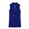 Spring and autumn new women's vest fashion long section Slim high quality sleeveless suit red vest