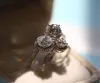 ORIGINAL SHINNING ehrenwerter Luxusschmuck 925 Sterling Silber Round Cut 5A Kubikzirkonia CZ Diamond Engagement Band Ring für WOI2659