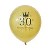 12PCS 30th 40th 50th 60th 70th 80th Birthday Balloon Födelsedagsfest Ballonger 30 40 50 60 70 80 Födelsedag Ballonger Party Balls