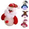 Boże Narodzenie 7 Kolor Emiting Flash Snowman Doll Małe nocny ryż Rice Crystal Snowman Rave zabawka