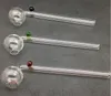 Tuyaux en verre incurvés de 14 cm Tuyaux de brûleurs à mazout en verre avec différentes couleurs d'équilibreur Tuyaux d'eau pour fumer dfhfgy6546