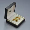 Boutons de manchette de chemise pour hommes de marque pour or rose argent cuivre estampage bouton de manchette sphérique avec boutons de manchette cadeau de mariage homme mode4001690