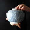 Zen Spirit bol japonais avec couvercle vintage sous glaçure fait à la main soupière à ragoût en céramique pour soupe de nouilles de riz 4,5 6,5 pouces