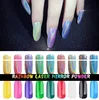NEW ARRIVAL Wholesale-1g Laser Silver Holographic Nails Glitters Powder DIY Nail Art Sequins Chrome Pigment Dust Shiny Magic Laser Mirror