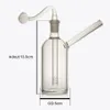 Quemador de aceite de vidrio Agua Bong tubos de pirex Tubo transparente grueso Burbujeador pequeño MiNi Dab Rigs para fumar cachimbas