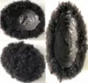 Super cienkie skórę afro toupee czarne włosy nieprzetworzone chińskie włosy ludzkie afro perwersyjne curl pełne pu toupee dla czarnych mężczyzn 7267926