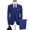 3pc Suit Men 2017 Autumn New Formal Wear Business Men Suits Slim Fit Casual Wedding Suits Dress Groom Plus Size Blazer Set 5XL-M