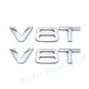 2pcs 유니버설 자동 V8T V8 T 편지 봉투 배지 상징 상징 트림 3D 스티커 데 칼 자동차 액세서리 손질