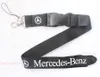 전체 50 개 PCS 인기 자동차 브랜드 Benz BBA Lanyard Industries 탈착식 키 체인 배지 펜던트 파티 선물 선물 Moble Phone Lanyard3531122