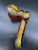 6 Inch Smoking Pipe Bubbler Hookah Bong Dichroic Water Pipes Glass Spoon Pipe USA Stock GH08